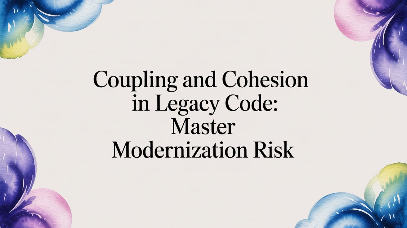 90% of Modernization Projects Miss This. Coupling and Cohesion in Legacy Code